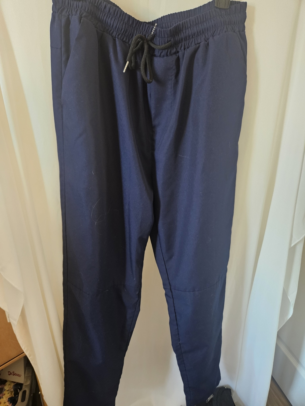 SHEIN Men's Dark Navy Drawstring Joggers